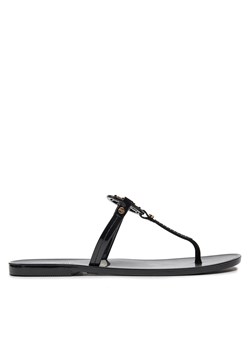 Japonki Tory Burch Mini Miller Flat Thong 51148678 Black 001 ze sklepu eobuwie.pl w kategorii Klapki damskie - zdjęcie 171431564