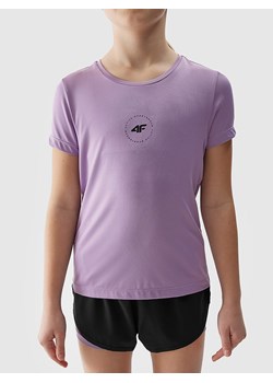 4F Koszulka sportowa w kolorze fioletowym ze sklepu Limango Polska w kategorii Bluzki dziewczęce - zdjęcie 171433010
