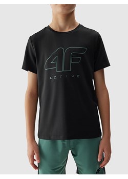 4F Koszulka sportowa w kolorze czarnym ze sklepu Limango Polska w kategorii T-shirty chłopięce - zdjęcie 171433024