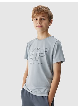 4F Koszulka sportowa w kolorze szarym ze sklepu Limango Polska w kategorii T-shirty chłopięce - zdjęcie 171433032