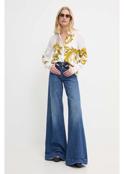 Versace Jeans Couture jeansy damskie kolor niebieski 76HAB561 CDW97 ze sklepu ANSWEAR.com w kategorii Jeansy damskie - zdjęcie 171435554