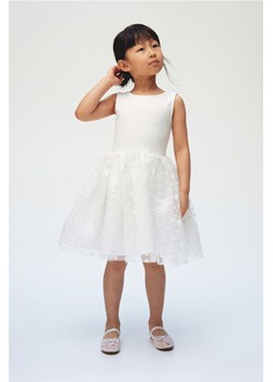H & M - Sukienka z rozszerzanym dołem - Biały ze sklepu H&M w kategorii Sukienki dziewczęce - zdjęcie 171438120