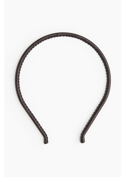 H & M - Sztywna wąska opaska do włosów - Brązowy ze sklepu H&M w kategorii Opaski do włosów - zdjęcie 171438164
