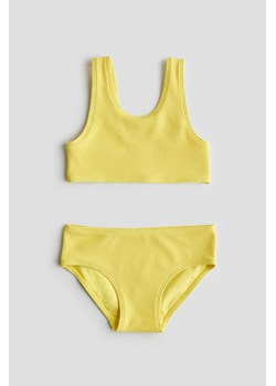 H & M - Kostium bikini o strukturalnej powierzchni - Żółty ze sklepu H&M w kategorii Stroje kąpielowe - zdjęcie 171438181