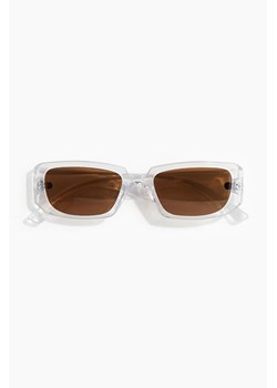 H & M - Owalne okulary przeciwsłoneczne - Biały ze sklepu H&M w kategorii Okulary przeciwsłoneczne męskie - zdjęcie 171438190