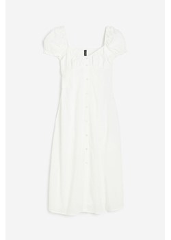 H & M - Sukienka w strukturalny splot - Biały ze sklepu H&M w kategorii Sukienki - zdjęcie 171438242