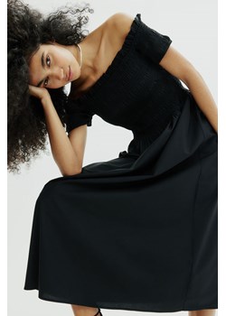 H & M - Sukienka z odkrytymi ramionami - Czarny ze sklepu H&M w kategorii Sukienki - zdjęcie 171438264