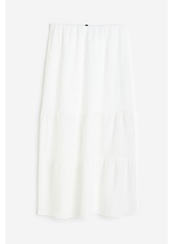 H & M - Krepowana spódnica - Biały ze sklepu H&M w kategorii Spódnice - zdjęcie 171438340
