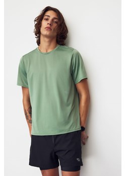 H & M - T-shirt do biegania DryMove - Zielony ze sklepu H&M w kategorii T-shirty męskie - zdjęcie 171438351