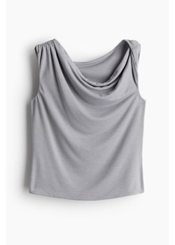 H & M - Top na jedno ramię - Szary ze sklepu H&M w kategorii Bluzki damskie - zdjęcie 171438441