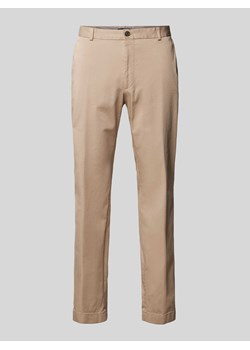 Chinosy o kroju slim fit ze szlufkami na pasek model ‘Hank’ ze sklepu Peek&Cloppenburg  w kategorii Spodnie męskie - zdjęcie 171438531