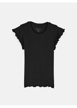 GATE Elastyczny T-shirt z falbankami 34 ze sklepu gateshop w kategorii Bluzki damskie - zdjęcie 171441501