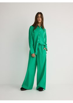 Reserved - Spodnie culotte - zielony ze sklepu Reserved w kategorii Spodnie damskie - zdjęcie 171444361