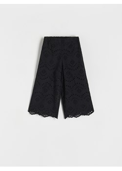Reserved - Kroszetowe spodnie - czarny ze sklepu Reserved w kategorii Spodnie dziewczęce - zdjęcie 171444431