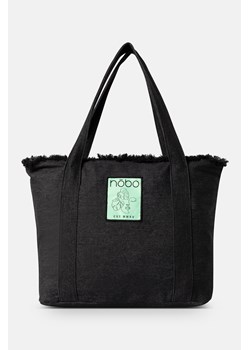 Maxi shopperka Nobo denim czarna ze sklepu NOBOBAGS.COM w kategorii Torby Shopper bag - zdjęcie 171445674