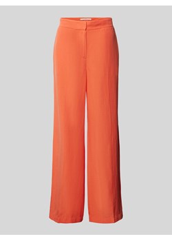 Spodnie z mieszanki lyocellu i lnu w jednolitym kolorze ze sklepu Peek&Cloppenburg  w kategorii Spodnie damskie - zdjęcie 171447171
