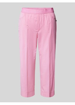 Spodnie capri o kroju regular fit z pasem z logo ze sklepu Peek&Cloppenburg  w kategorii Spodnie damskie - zdjęcie 171447202