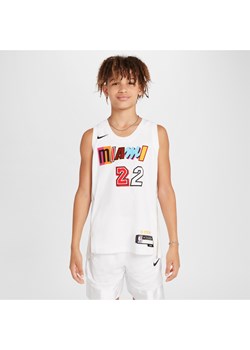 Koszulka dla dużych dzieci Nike Dri-FIT NBA Swingman Jimmy Butler Miami Heat City Edition - Biel ze sklepu Nike poland w kategorii T-shirty chłopięce - zdjęcie 171447521