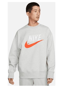 Męska bluza z dzianiny dresowej Nike Sportswear - Szary ze sklepu Nike poland w kategorii Bluzy męskie - zdjęcie 171447552