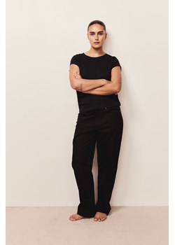 H & M - Bawełniany T-shirt - Czarny ze sklepu H&M w kategorii Bluzki damskie - zdjęcie 171448151