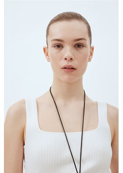 H & M - Dzianinowy top bez rękawów - Biały ze sklepu H&M w kategorii Bluzki damskie - zdjęcie 171448193
