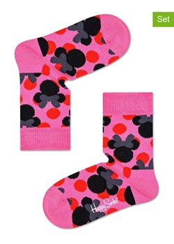 Happy Socks Skarpety w kolorze różowym ze sklepu Limango Polska w kategorii Skarpetki dziecięce - zdjęcie 171448372
