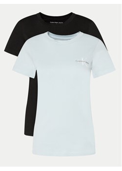 Calvin Klein Jeans Komplet 2 t-shirtów J20J219734 Kolorowy Slim Fit ze sklepu MODIVO w kategorii Bluzki damskie - zdjęcie 171449500