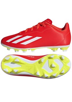 Buty piłkarskie adidas X Crazyfast Club FxG IF0720 czerwone ze sklepu ButyModne.pl w kategorii Buty sportowe dziecięce - zdjęcie 171449583
