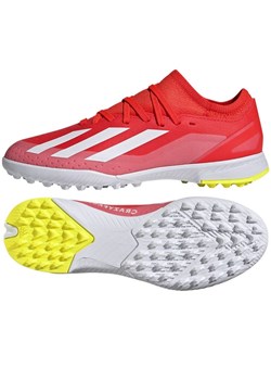 Buty piłkarskie adidas X Crazyfast League Tf Jr IF0679 czerwone ze sklepu ButyModne.pl w kategorii Buty sportowe dziecięce - zdjęcie 171449631