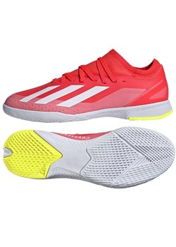Buty piłkarskie adidas X Crazyfast League In Jr IF0684 czerwone ze sklepu ButyModne.pl w kategorii Buty sportowe dziecięce - zdjęcie 171449633
