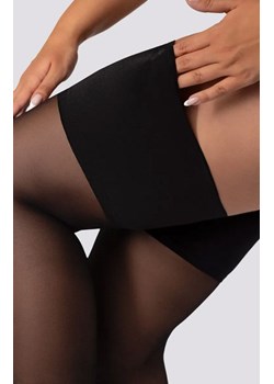 Pończochy samonośne plus size czarne Grace 30 DEN, Kolor czarny (onyx), Rozmiar 5/6, Mona Queen Size ze sklepu Primodo w kategorii Rajstopy - zdjęcie 171450281