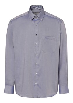 Eterna Comfort Fit Koszula męska - non-iron Mężczyźni Comfort Fit Bawełna niebieski jednolity ze sklepu vangraaf w kategorii Koszule męskie - zdjęcie 171452341