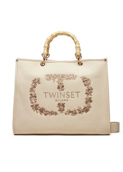 Torebka TWINSET 241TD8120 Beżowy ze sklepu eobuwie.pl w kategorii Torby Shopper bag - zdjęcie 171452412