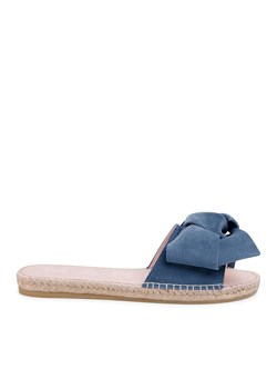 Espadryle Manebi Sandals With Bow K 1.3 J0 Niebieski ze sklepu eobuwie.pl w kategorii Espadryle damskie - zdjęcie 171452930