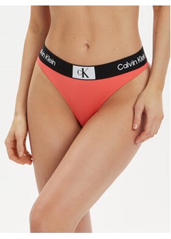 Calvin Klein Swimwear Dół od bikini KW0KW02352 Różowy ze sklepu MODIVO w kategorii Stroje kąpielowe - zdjęcie 171453794