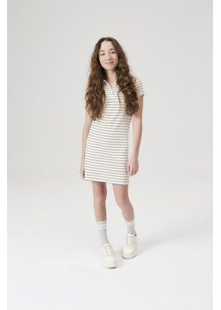 Dzianinowa prążkowana sukienka dziewczęca w paski - Lincoln&Sharks ze sklepu 5.10.15 w kategorii Sukienki dziewczęce - zdjęcie 171455384