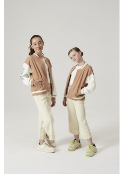 Brązowa kurtka bomberka dla dziewczynki - Lincoln&Sharks ze sklepu 5.10.15 w kategorii Kurtki dziewczęce - zdjęcie 171455402