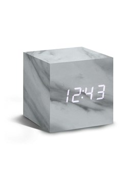 Gingko Design zegar stołowy Cube Marble Click Clock ze sklepu ANSWEAR.com w kategorii Zegary - zdjęcie 171456084
