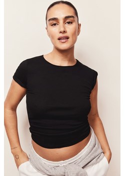 H & M - T-shirt w prążki - Czarny ze sklepu H&M w kategorii Bluzki damskie - zdjęcie 171457710