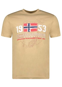Geographical Norway Koszulka w kolorze beżowym ze sklepu Limango Polska w kategorii T-shirty męskie - zdjęcie 171458674