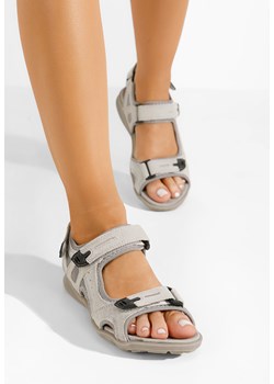 Szare sandały sportowe damskie Alita ze sklepu Zapatos w kategorii Sandały damskie - zdjęcie 171459523