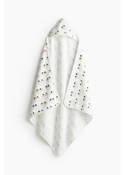 H & M - Ręcznik kąpielowy z kapturem - Biały ze sklepu H&M w kategorii Ręczniki dla dzieci - zdjęcie 171459950