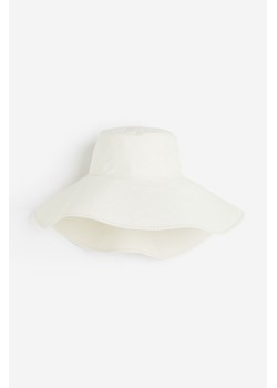 H & M - Bawełniany kapelusz wędkarski - Biały ze sklepu H&M w kategorii Kapelusze damskie - zdjęcie 171460032