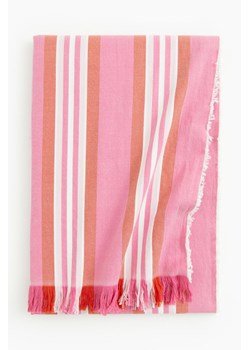 H & M - Duży koc z bawełny - Różowy ze sklepu H&M w kategorii Koce i pledy - zdjęcie 171460094