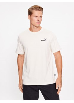 Puma T-Shirt Ess Small Logo 586669 Biały Regular Fit ze sklepu MODIVO w kategorii T-shirty męskie - zdjęcie 171460520