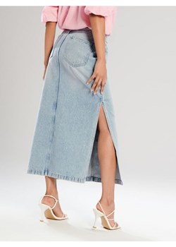 Sinsay - Spódnica maxi z rozcięciem - niebieski ze sklepu Sinsay w kategorii Spódnice - zdjęcie 171461880