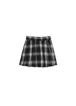 Cropp - Plisowana spódniczka w kratę - czarny ze sklepu Cropp w kategorii Spódnice - zdjęcie 171461983