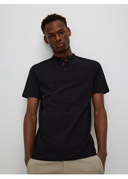 Reserved - Koszulka polo ze stójką - czarny ze sklepu Reserved w kategorii T-shirty męskie - zdjęcie 171462201