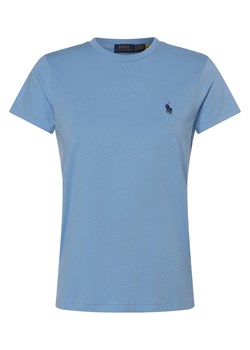 Polo Ralph Lauren T-shirt damski Kobiety Bawełna niebieski jednolity ze sklepu vangraaf w kategorii Bluzki damskie - zdjęcie 171474631