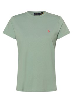 Polo Ralph Lauren T-shirt damski Kobiety Bawełna seledynowy jednolity ze sklepu vangraaf w kategorii Bluzki damskie - zdjęcie 171474632